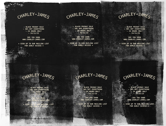 CHARLEY-JAMES BLACK FRIDAY SALE INFO 2024