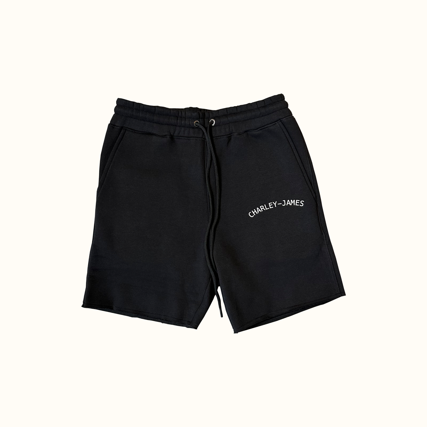 BASIC ARC JOGGER SHORTS - BLACK