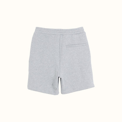 FLAT VARSITY JOGGER SHORTS - GREY